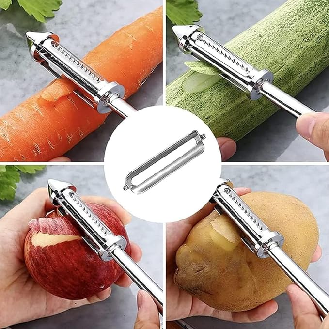 3 in 1 Stainless steel Multifunctional Veggie Peeler (Buy 1 get 1 FREE)