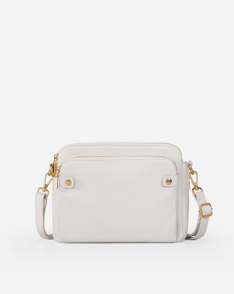 Flyrage Three-Layer Leather Crossbody Shoulder & Clutch Bag 2.1L