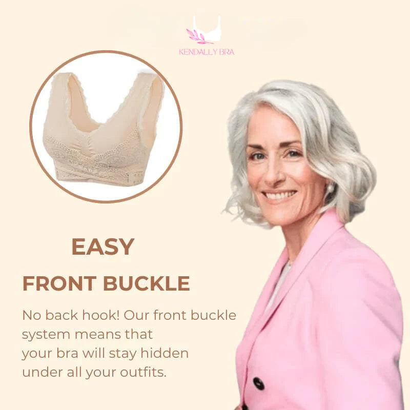 Comfy Corset Bra Front Cross Side Buckle Lace Bras