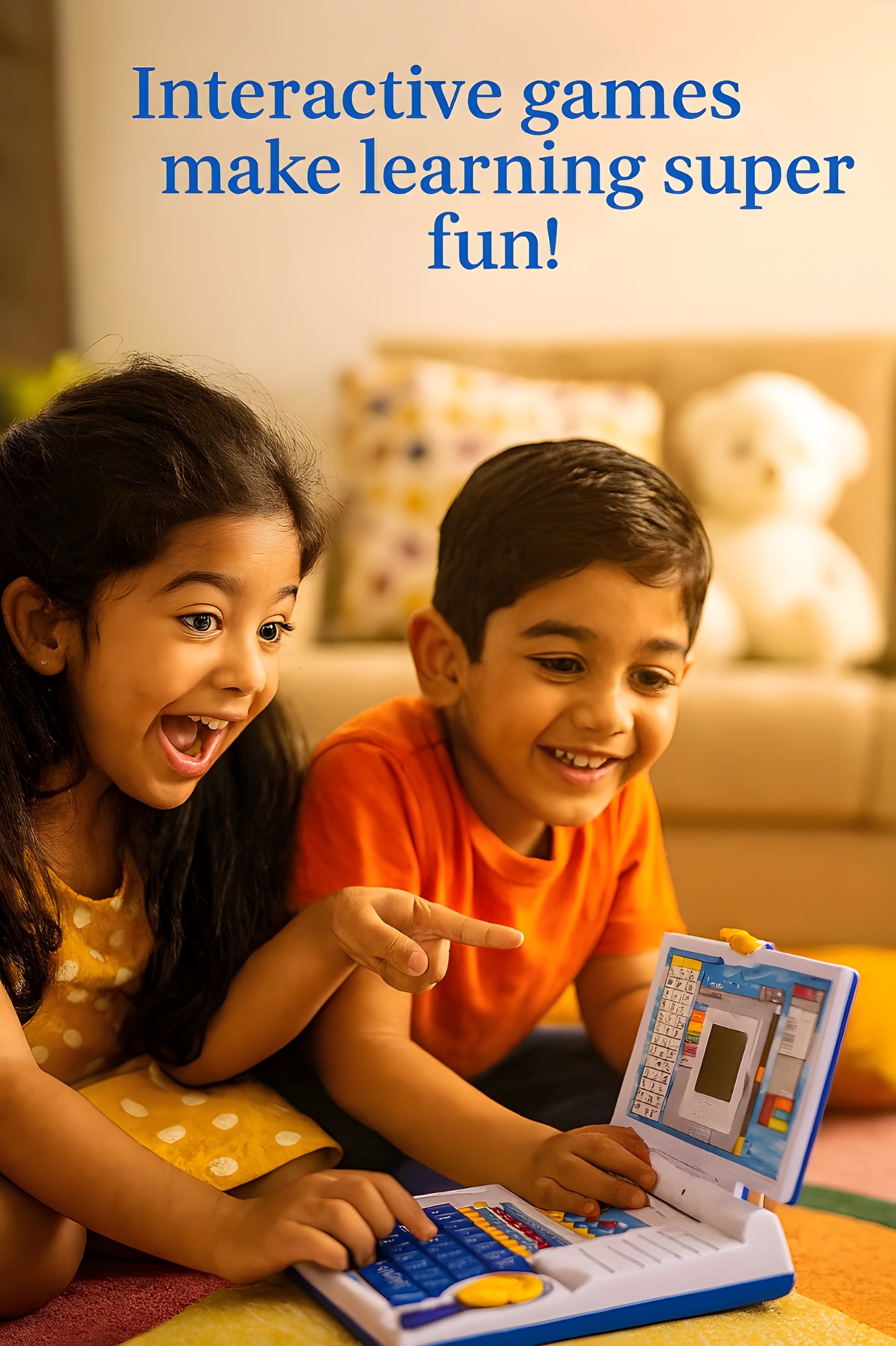 Smart Fun Kids’ Learning Laptop – 20 Games, Music & Math | Ages 2–8