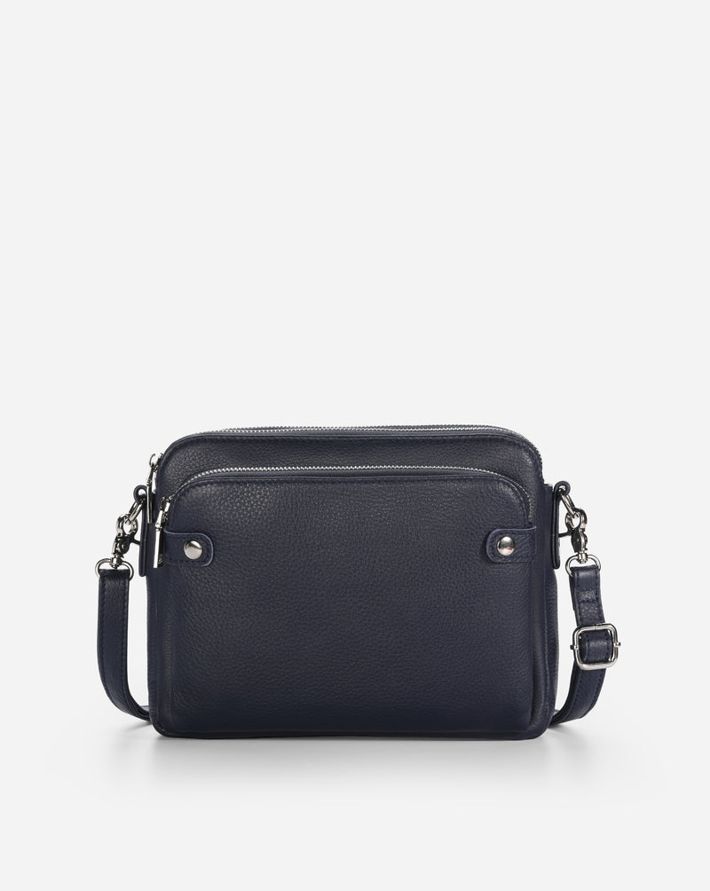 Flyrage Three-Layer Leather Crossbody Shoulder & Clutch Bag 2.1L
